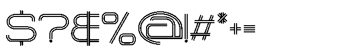 Matrix Pulse Regular Font OTHER CHARS
