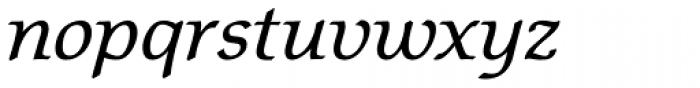 Matt Antique Italic Font LOWERCASE