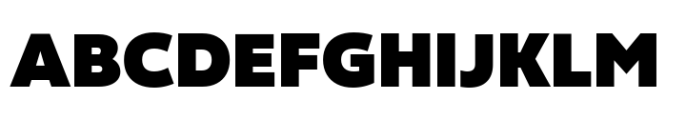 Matt Black Font UPPERCASE