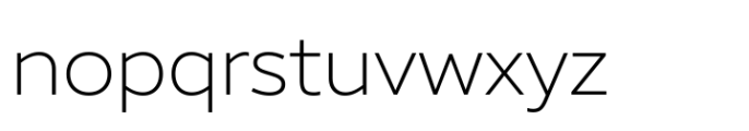 Matt Extra Light Font LOWERCASE