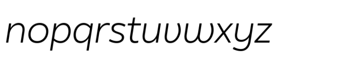 Matt Light Italic Font LOWERCASE