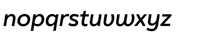 Matt Medium Italic Font LOWERCASE