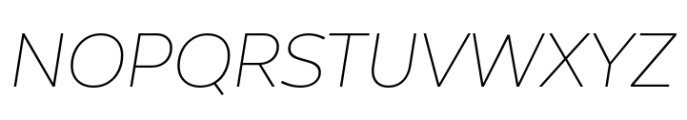 Matt Thin Italic Font UPPERCASE