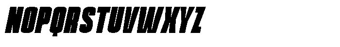 Mattel Bold Italic Font UPPERCASE