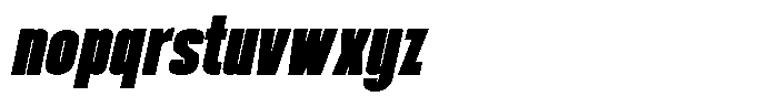 Mattel Bold Italic Font LOWERCASE