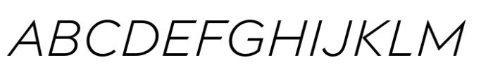 Matteo Light Italic Font UPPERCASE