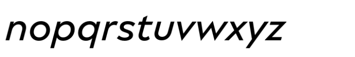 Matteo Medium Italic Font LOWERCASE