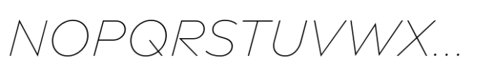 Matteo Thin Italic Font UPPERCASE