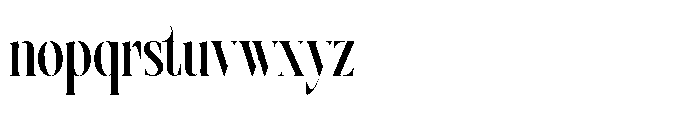 Mattery Gravity Regular Font LOWERCASE