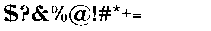 Matthew McGehee Font OTHER CHARS