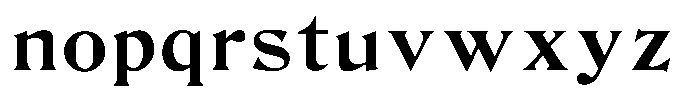 Matthew McGehee Font LOWERCASE