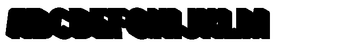 Matzy Food Extrude Font UPPERCASE
