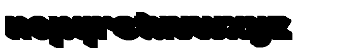 Matzy Food Extrude Font LOWERCASE