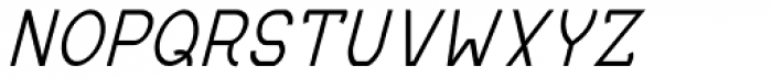 MauBo Thin Italic Font UPPERCASE