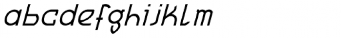 MauBo Thin Italic Font LOWERCASE