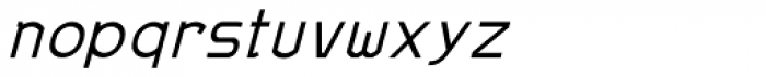 MauBo Thin Italic Font LOWERCASE