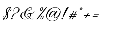 Maughan Script Font OTHER CHARS