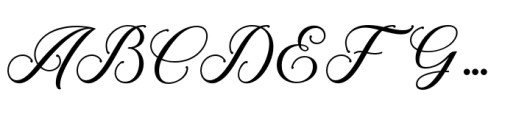 Maughan Script Font UPPERCASE