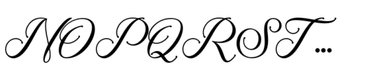 Maughan Script Font UPPERCASE