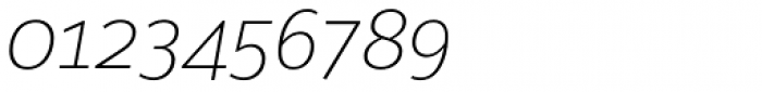 Maurea Thin Italic Font OTHER CHARS