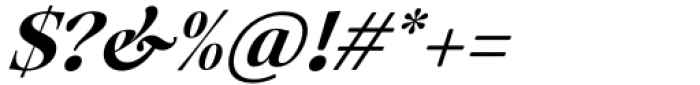 Mauren Bold Italic Font OTHER CHARS