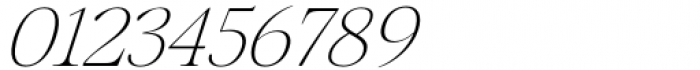 Mauren ExtraLight Italic Font OTHER CHARS