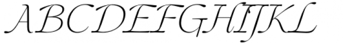 Mauren ExtraLight Italic Font UPPERCASE