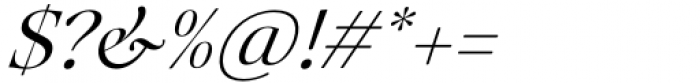 Mauren Italic Font OTHER CHARS