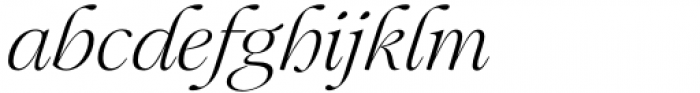 Mauren Light Italic Font LOWERCASE