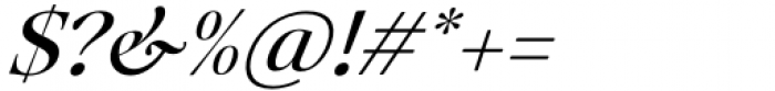 Mauren Medium Italic Font OTHER CHARS