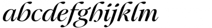 Mauren Medium Italic Font LOWERCASE