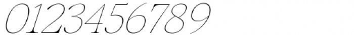Mauren Thin Italic Font OTHER CHARS