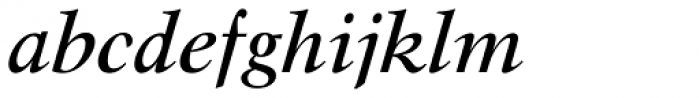 Mauritius Italic Font LOWERCASE
