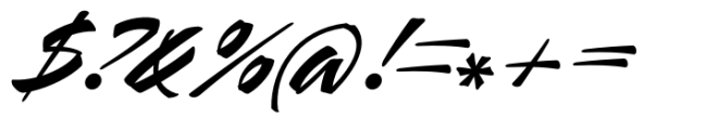 Mauritz Bold Italic Font OTHER CHARS