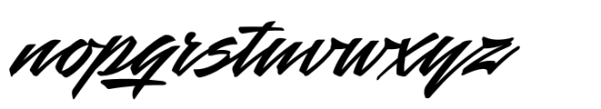 Mauritz Regular Italic Font LOWERCASE
