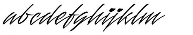 Mauritz Thin Italic Font LOWERCASE