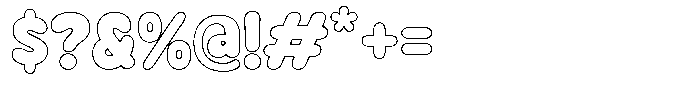 Mavelo Outline Font OTHER CHARS