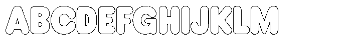 Mavelo Outline Font UPPERCASE
