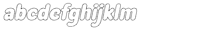 Mavelo Slanted Outline FONT
