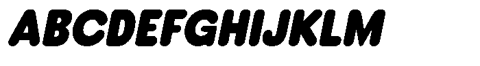 Mavelo Slanted Font UPPERCASE