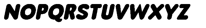 Mavelo Slanted Font UPPERCASE