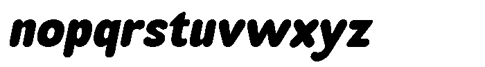 Mavelo Slanted Font LOWERCASE