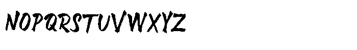 Maverick Strokes Font UPPERCASE