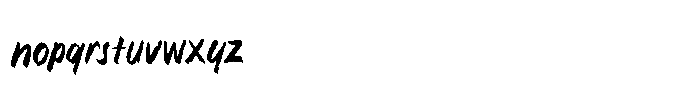 Maverick Strokes Font LOWERCASE