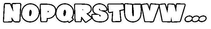 Maverixe Outline Regular Font UPPERCASE