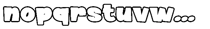 Maverixe Outline Regular Font LOWERCASE