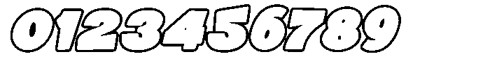 Maverixe Outline Slant Regular Font OTHER CHARS