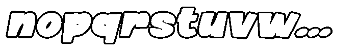 Maverixe Outline Slant Regular Font LOWERCASE