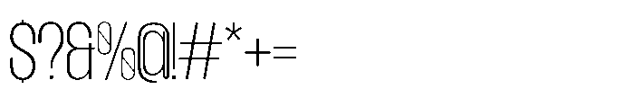 Mavine Thin Font OTHER CHARS