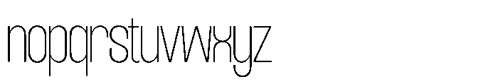 Mavine Thin Font LOWERCASE